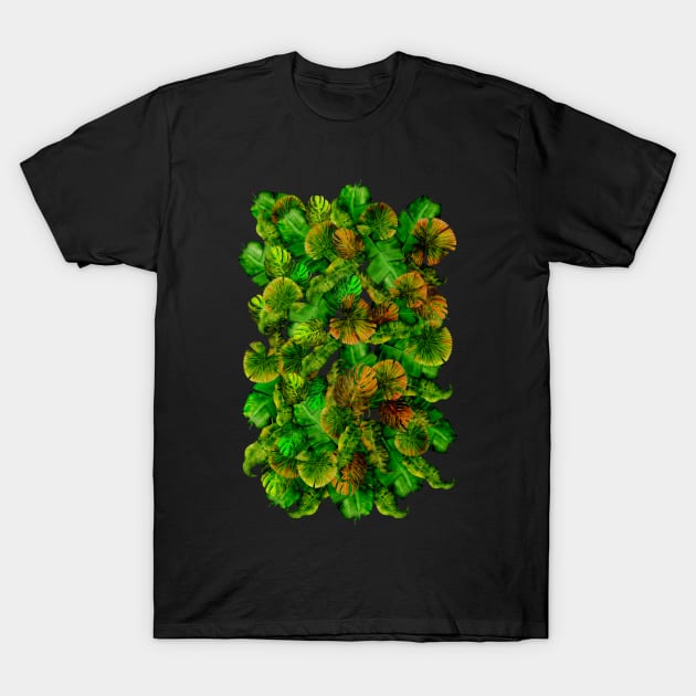 Tropical leaf random pattern painting T-Shirt by Dezigner007